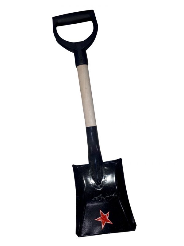 Shovel automobile (tourist) "AvtoLider" No. 6 p / o der / black with a v-handle